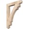 Ekena Millwork Merced Arts & Crafts Smooth Bracket, Douglas Fir, 3 1/2"W x 26"D x 34"H BKT04X26X34MRC03SDF - alternate 1